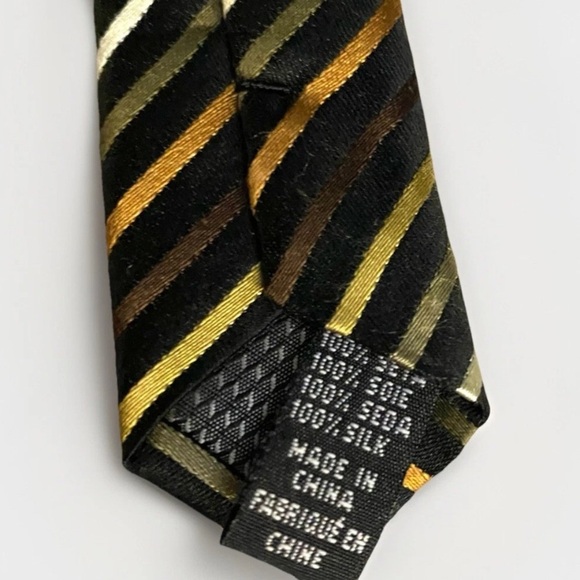VALERIO GARATI Vivid Striped Pure Silk Handmade Neck Tie Classic Statement Piece - Picture 4 of 6